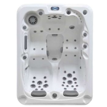 ASTRAL POOL - SPA MIRANA 3 PLACES 38 JETS GRIS ANTHRACITE COUVERTURE + ESCALIER – Image 2