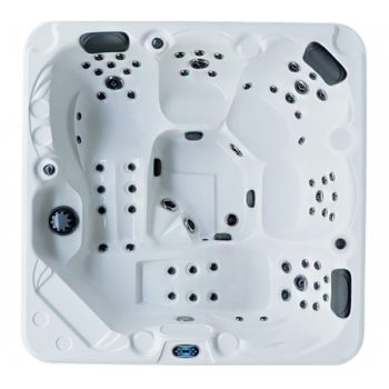 ASTRAL POOL - SPA MAGUANA 5 PLACES 64 JETS GRIS ANTHRACITE + COUVERTURE + ESCALIER + HOUSSE – Image 2