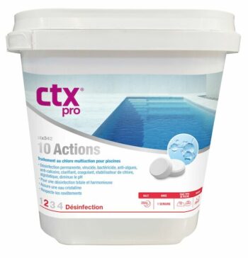 CHLORE MULTIACTIONS SANS CUIVRE 391 CHLORE 10 A GALET 250 G - 5 KG - CTX
