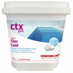 CHLORE LENT 370 GALET 250 G - 5 KG - CTX