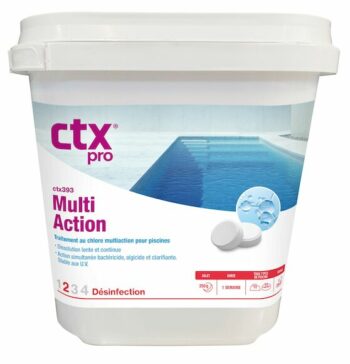 CHLORE MULTIACTIONS SANS CUIVRE 393 CHLORE 3 A GALET 250 G - 5 KG - CTX