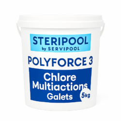 CHLORE POLYFORCE 3 250 G - 5 KG - STERIPOOL