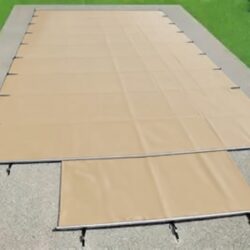 COUVERTURE A BARRES TRAMONTANE BEIGE FIXATION PLAGE BOIS FLUIDRA